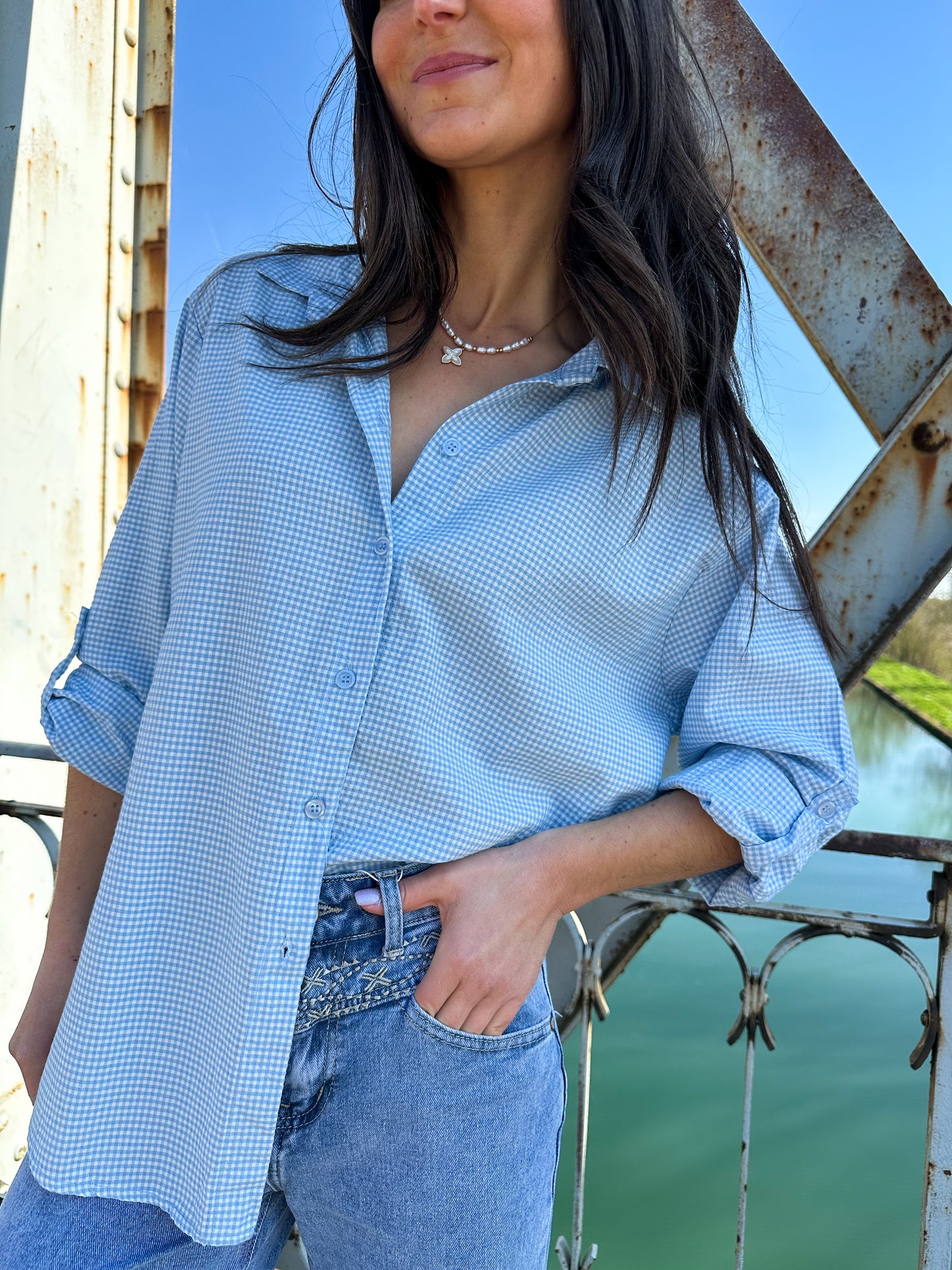Chemisier | VICKY BLEU CIEL
