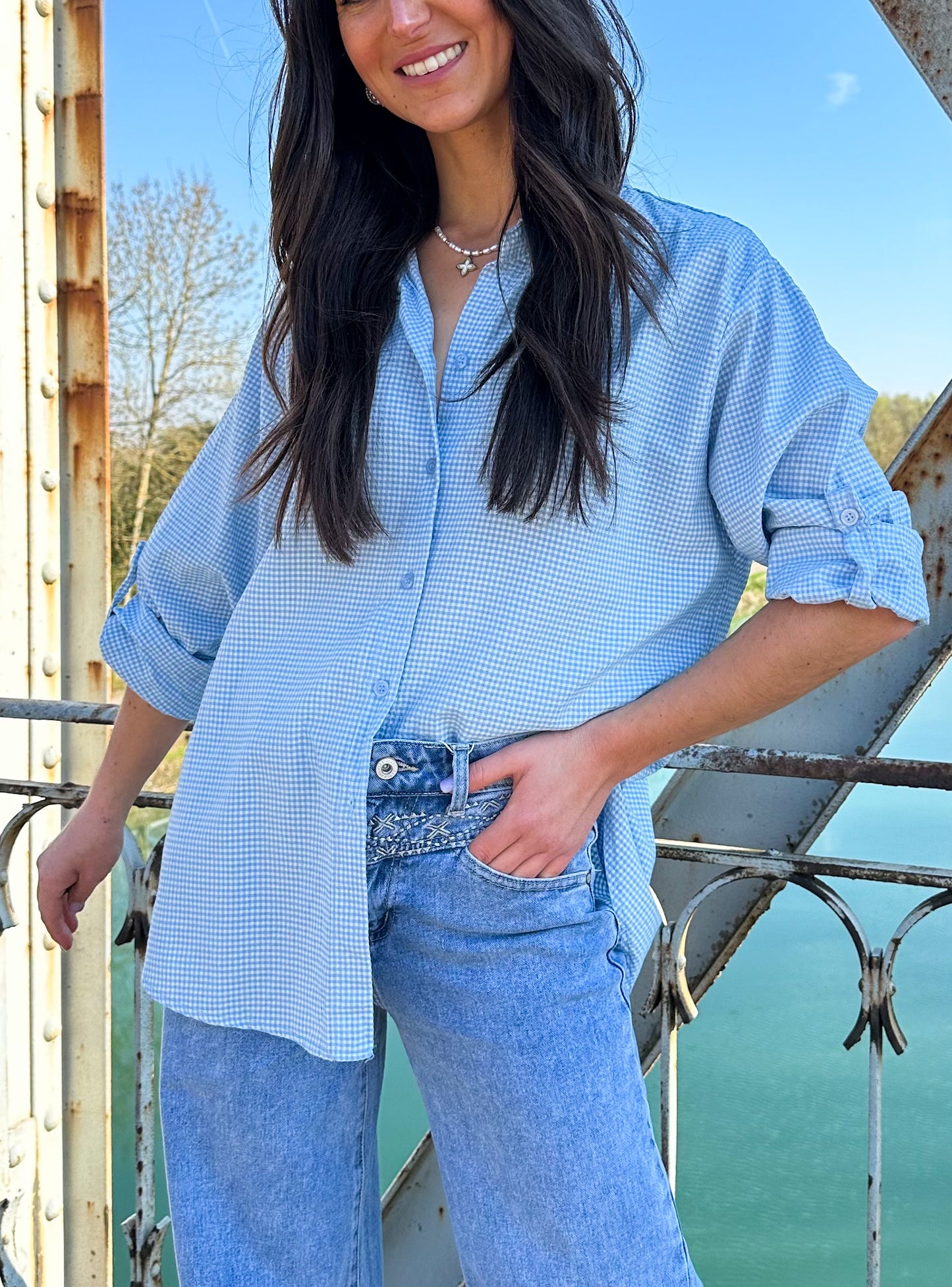 Chemisier | VICKY BLEU CIEL