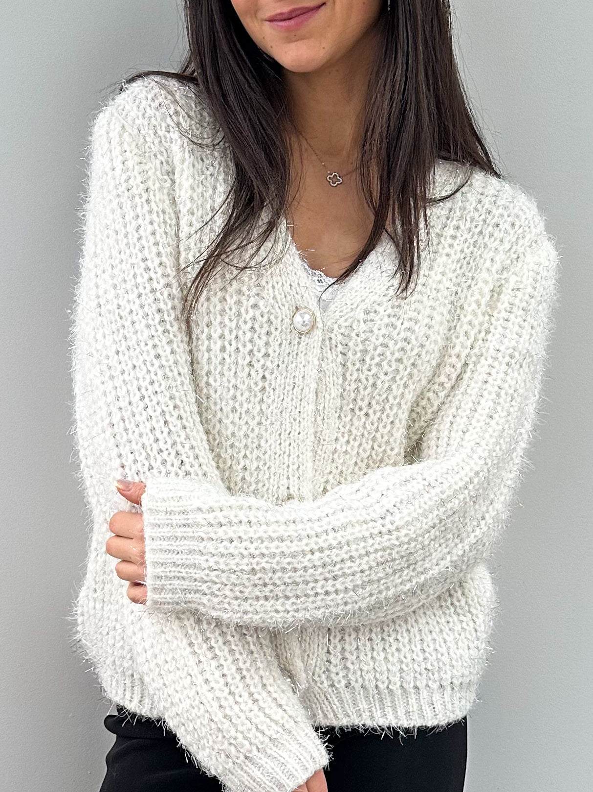 Gilet | CALISTA BLANC NACRÉ