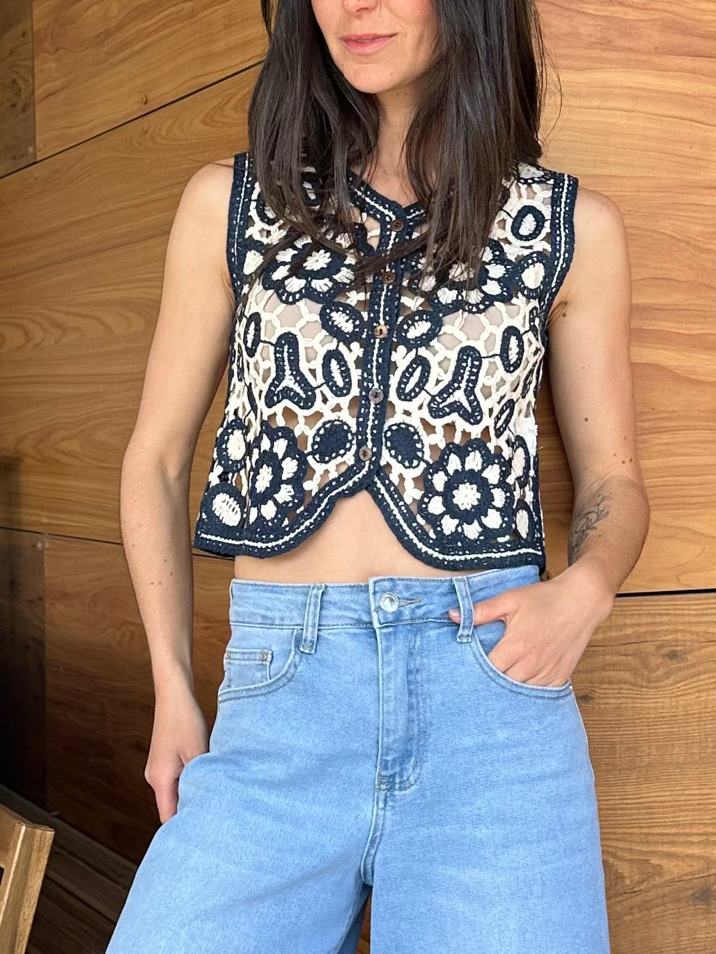 Haut | EVALINA BLEU
