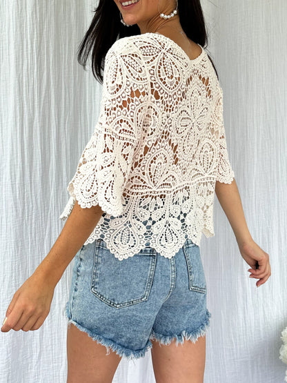 Haut | CROCHET ECRU