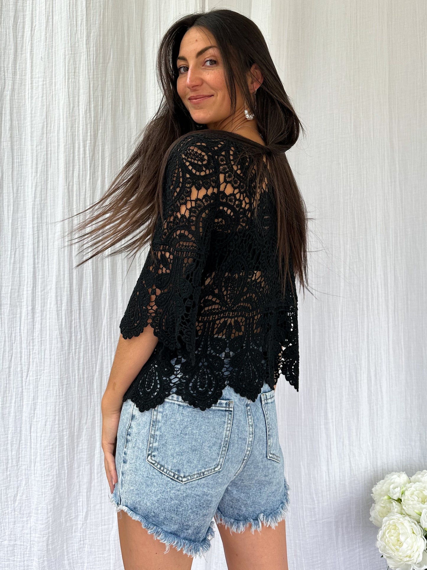 Haut | CROCHET NOIR